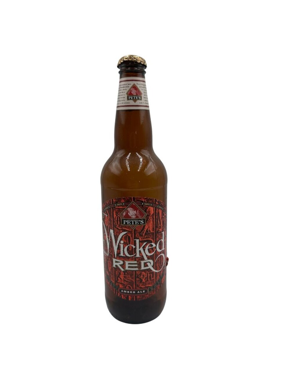 Petes Wicked Red Amber Ale Bottle Vintage Collectible Decorative Empty Brown